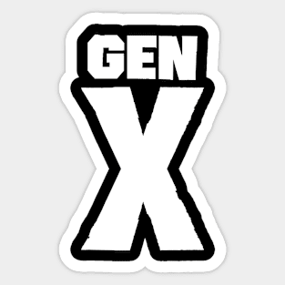 Gen X Sticker